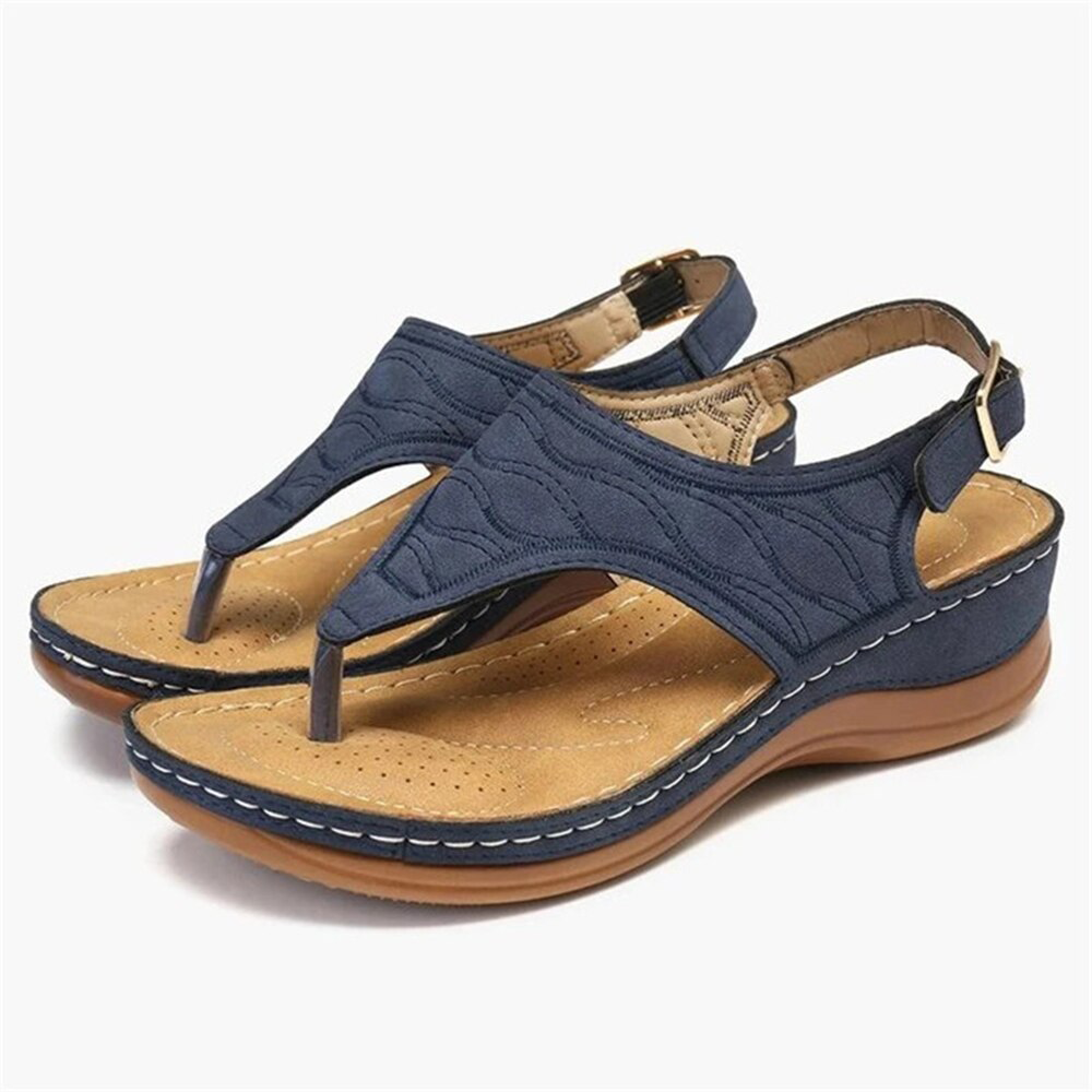 Vrouwen Leren Band Sandalen