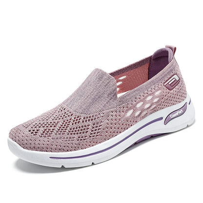 Dames Dames Slip On Memory Foam Casual Smart Walking Work Trainers Schoenen Maat