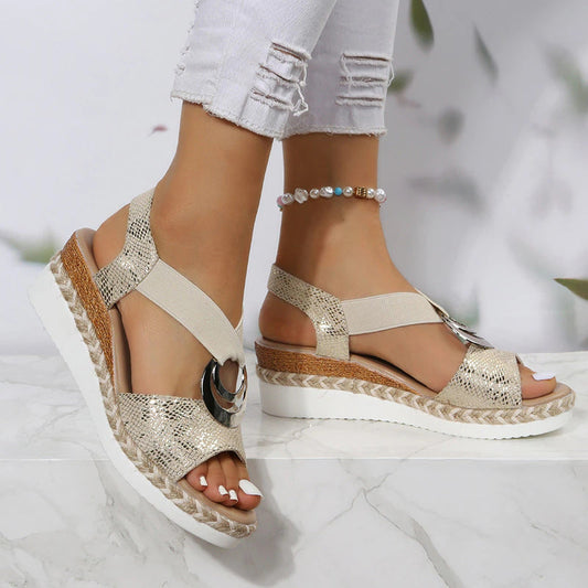 Zomer Rome Wedge Strand Sandalen