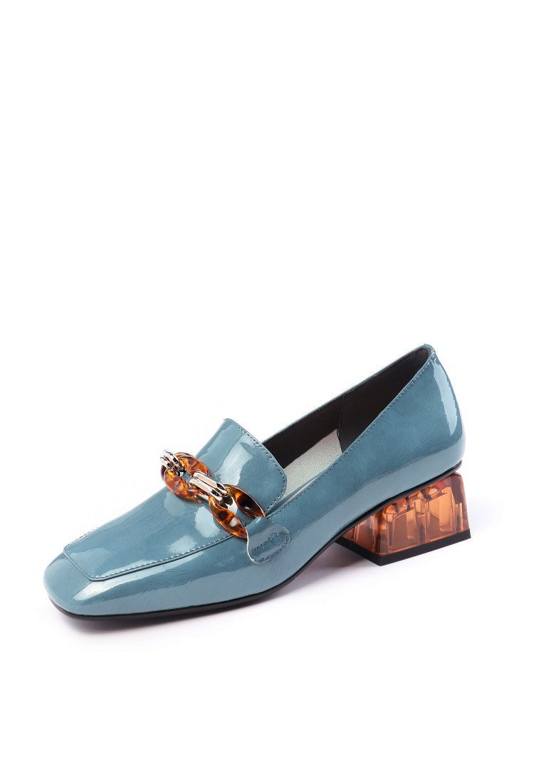 Vrouwen Lage Blokhak Loafers