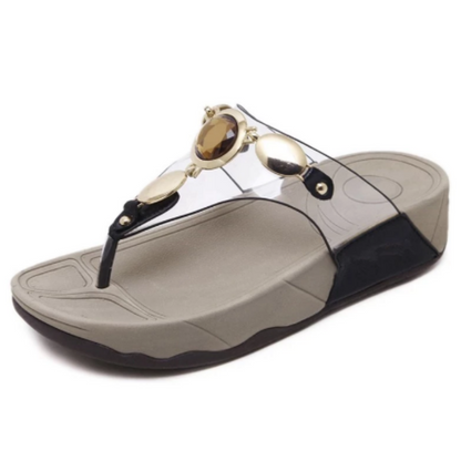 Glazen sandalen voor dames