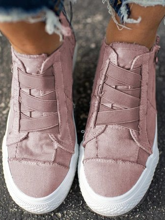 Vrouwen Canvas Lage Hak All Season Sneakers