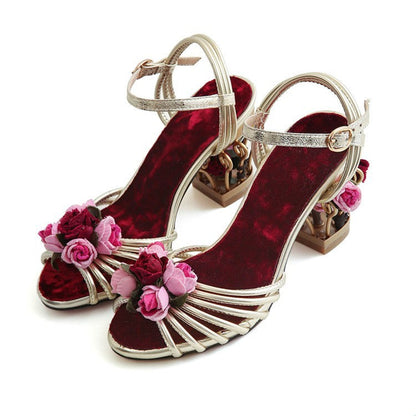 Sandalen Peep Toe Strappy Schoenen Vogelkooi Hoge Hakken