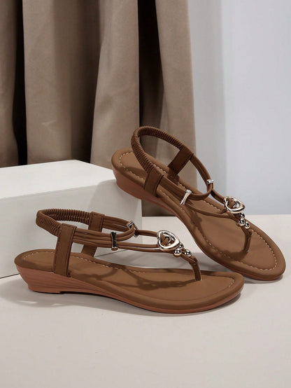 Platte Sandalen met Ronde Teen voor Vrouwen