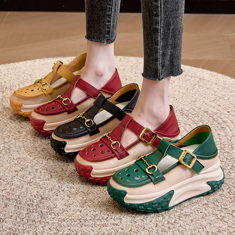 Dames Casual Lace Up Holle Zomer Sandalen