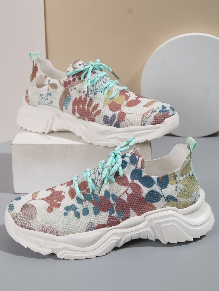 Orthopedische sneakers met bloemen