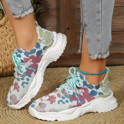 Orthopedische sneakers met bloemen