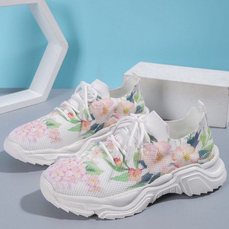 Orthopedische sneakers met bloemen