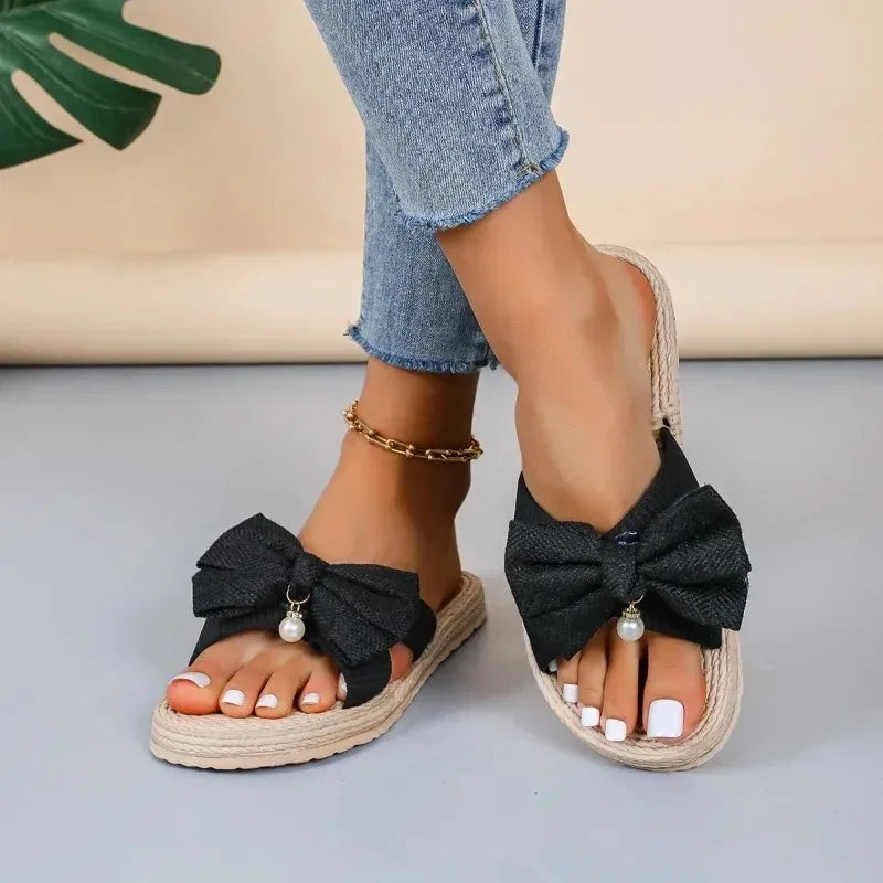 Zomer Nieuwe Trend Boogdetail Knoop Sandalen