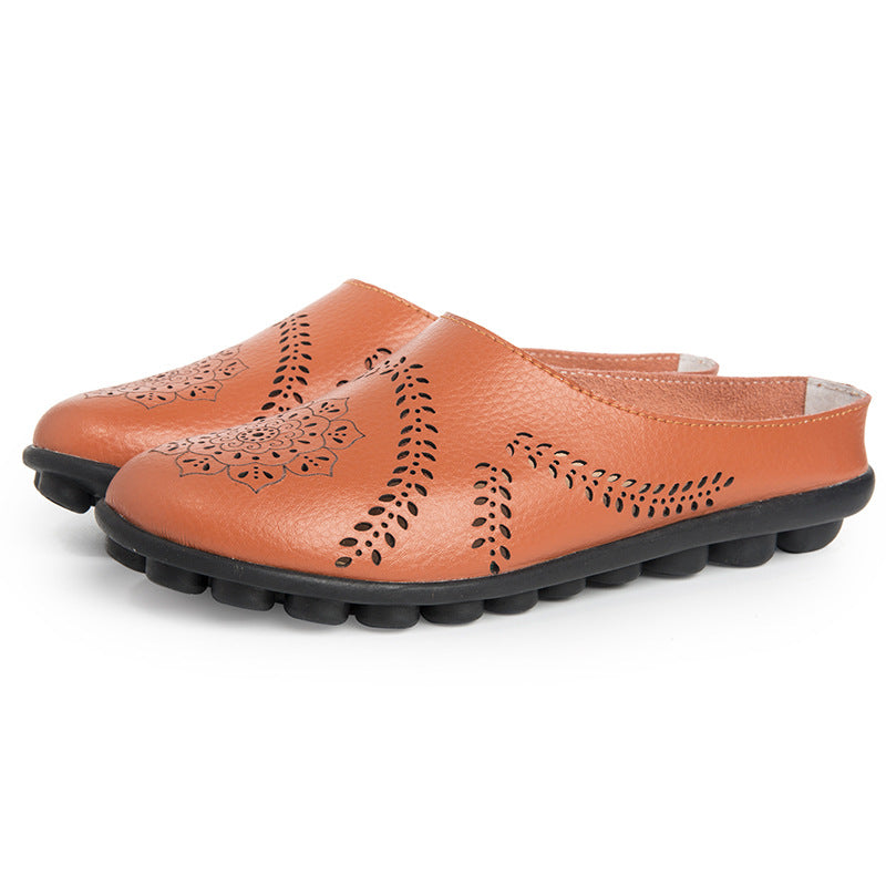 Echt Leer Vrouwen Flats Loafers