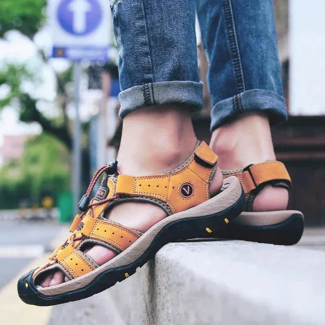 Echt Leer Heren Casual Sandalen Wandelen