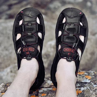 Echt Leer Heren Casual Sandalen Wandelen