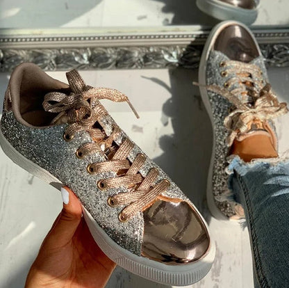 Glitter Casual Vrouwelijke Sneakers