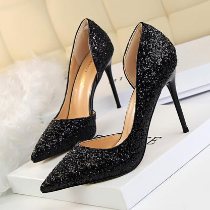 Vrouwen Glitter Decor Stiletto