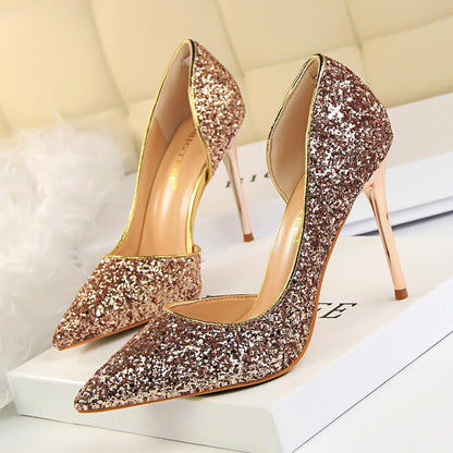 Vrouwen Glitter Decor Stiletto