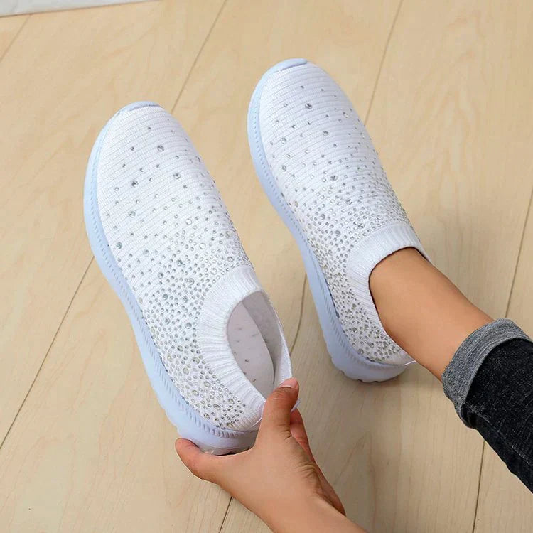 Gevulkaniseerde schoenen Sneakers Vrouwen Trainers Gebreide Sneakers Vrouwen Slip-on