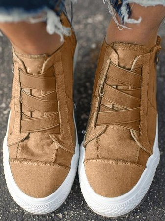 Vrouwen Canvas Lage Hak All Season Sneakers