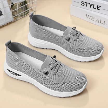 Dames Mesh Gebreide Slip-On Schoenen