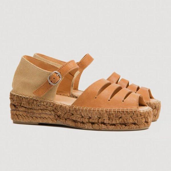 Boho espadrille sleehakken