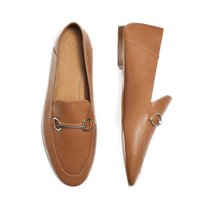 Vrouwen Loafers Slip-On leren schoenen platte formele schoenen