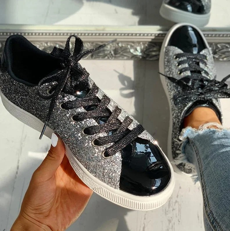 Glitter Casual Vrouwelijke Sneakers