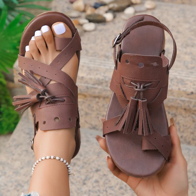 Sandalen met gespen voor dames