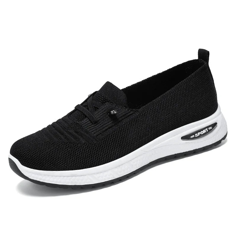 Dames Mesh Gebreide Slip-On Schoenen