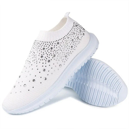 Gevulkaniseerde schoenen Sneakers Vrouwen Trainers Gebreide Sneakers Vrouwen Slip-on