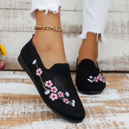 Zomerschoenen met bloemen