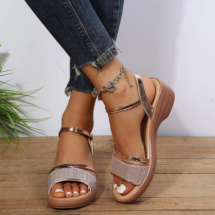 Vrouwen Zomer Enkelband Platform Sandalen