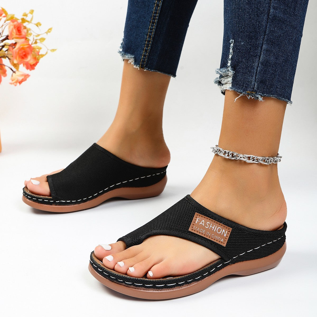 Klip teen steun sandalen voor vrouwen