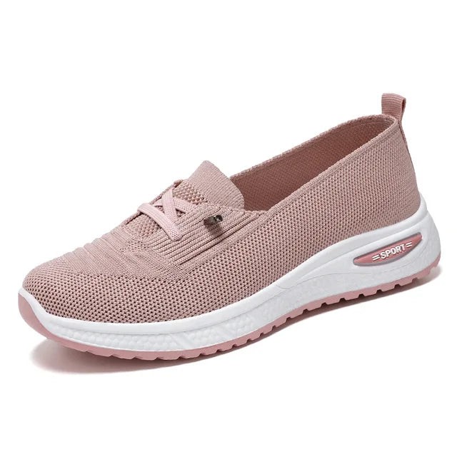 Dames Mesh Gebreide Slip-On Schoenen