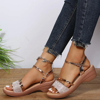 Vrouwen Zomer Enkelband Platform Sandalen