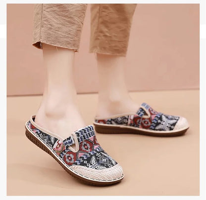 Nieuwe doek schoenen stro geweven casual etnische stijl