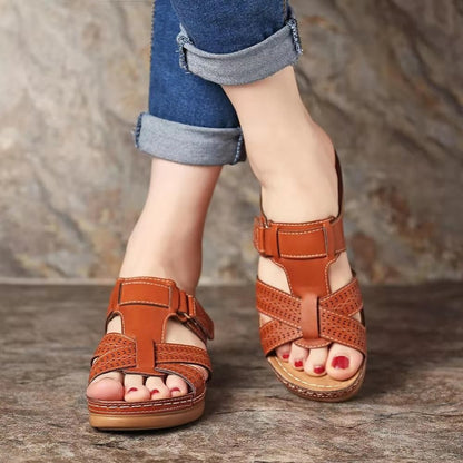 Dames Premium Leren Sandalen