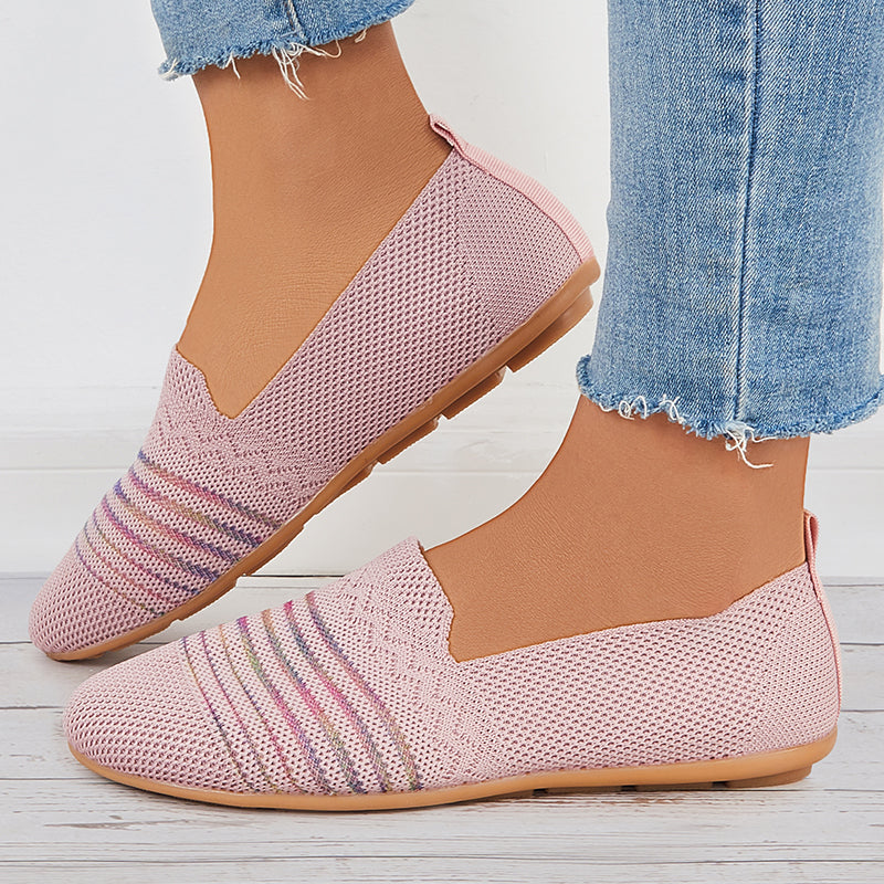 Sport Vrouwen Flats Slip Op Casual Schoenen