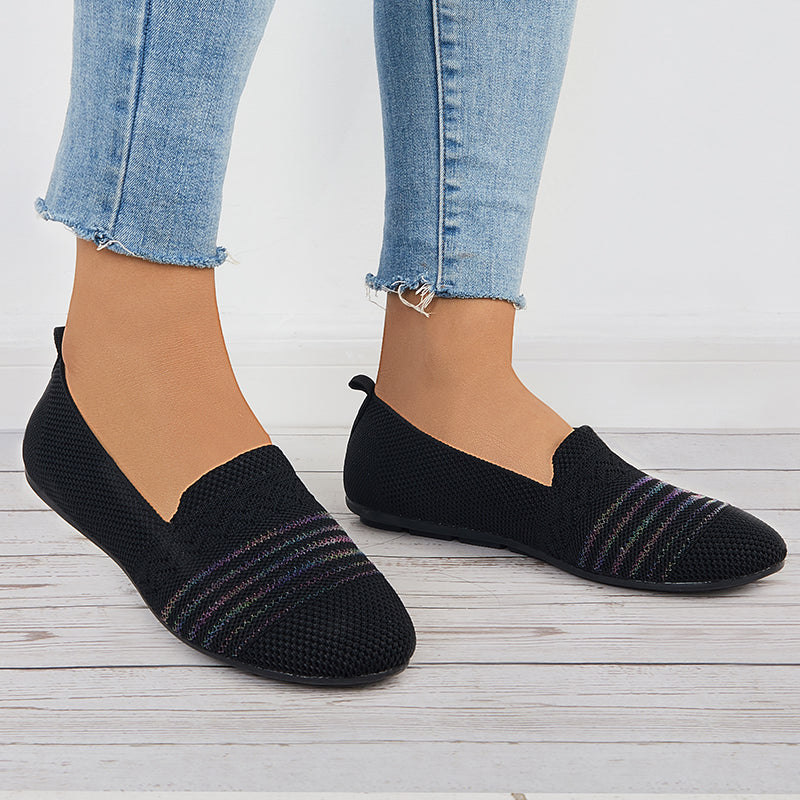 Sport Vrouwen Flats Slip Op Casual Schoenen