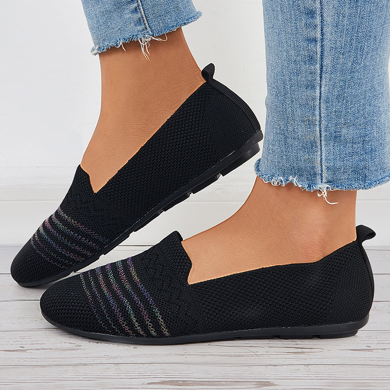 Sport Vrouwen Flats Slip Op Casual Schoenen