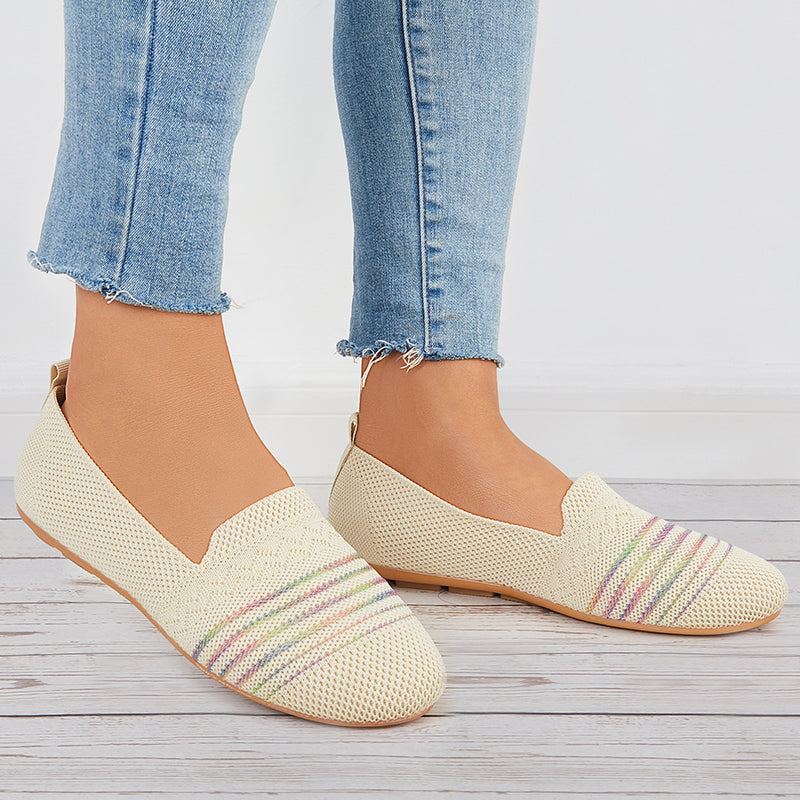 Sport Vrouwen Flats Slip Op Casual Schoenen