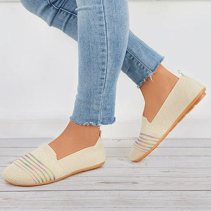 Sport Vrouwen Flats Slip Op Casual Schoenen