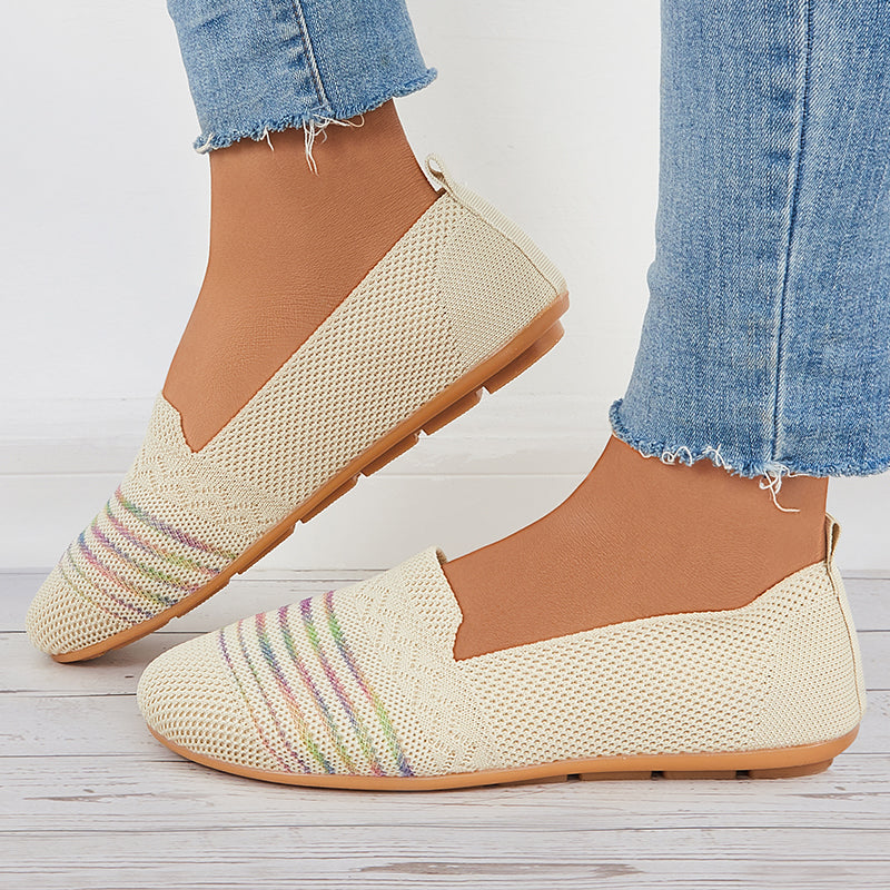 Sport Vrouwen Flats Slip Op Casual Schoenen