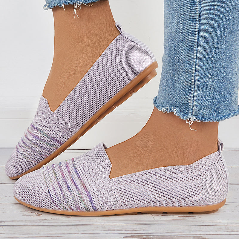 Sport Vrouwen Flats Slip Op Casual Schoenen