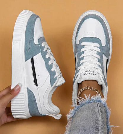 Casual damesschoenen met colorblock