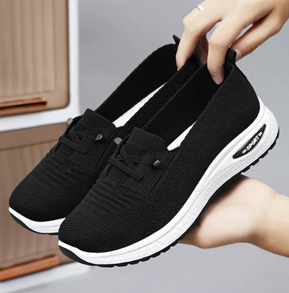 Dames Mesh Gebreide Slip-On Schoenen