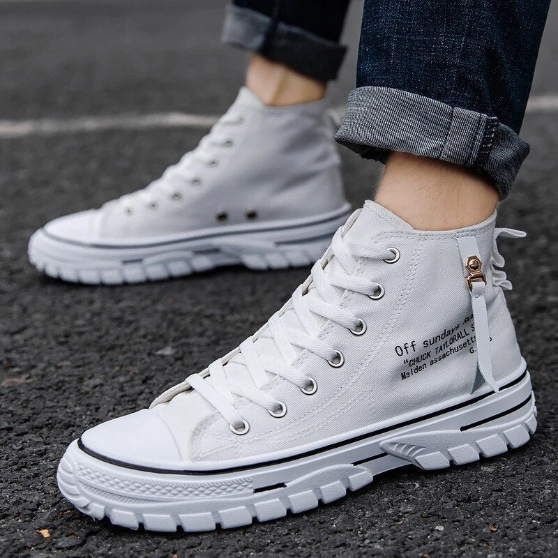 Vulcanize Canvas Schoenen Hoge Top Sneakers