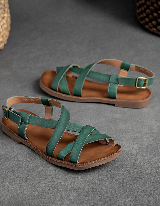 Leren lichtgewicht sandalen