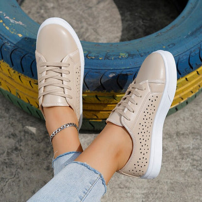 Casual Flats Low Top Ademend Sneakers