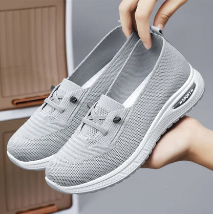 Dames Mesh Gebreide Slip-On Schoenen