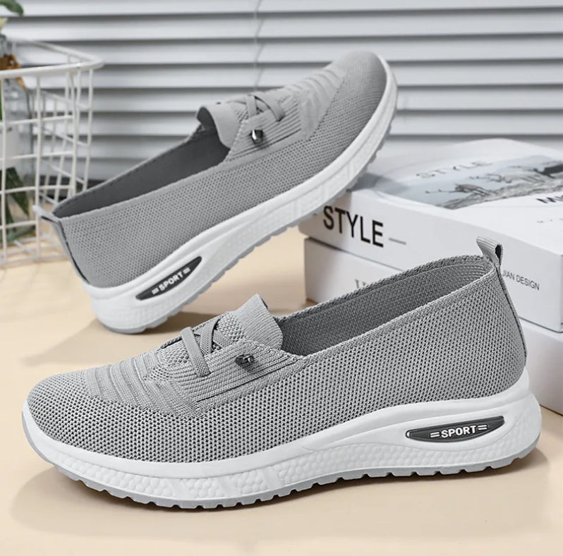 Dames Mesh Gebreide Slip-On Schoenen