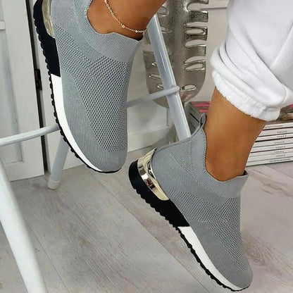 Vrouwen Casual Sneakers Slip Op Klassieke Jogging Pompen Schoenen